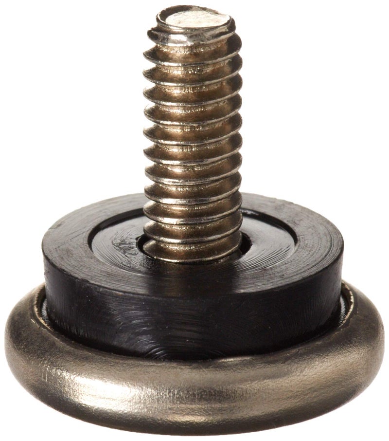 شيبرد هارد وير Shepherd Hardware 9449 7/8 بوصة، انزلاقات أثاث جذعية ملولبة، قطر جذع 1/4 بوصة، قاعدة معدنية مع وسادة مطاطية، 4 عبوات، فضي - Image 1